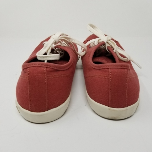 Seavees Monterey Sneakers Standard Red Ochre Lace Up Canvas Womens Size 10 Shoes - Picture 9 of 12